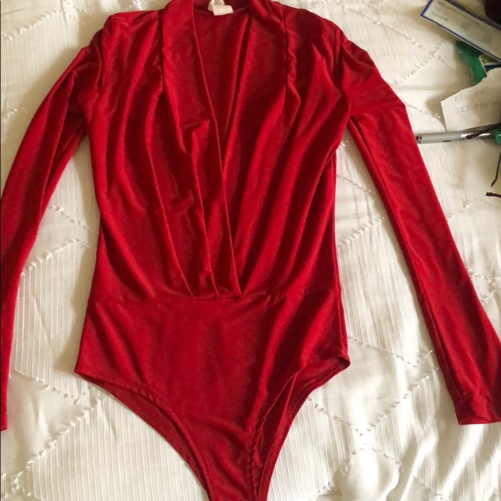 Red bodysuit